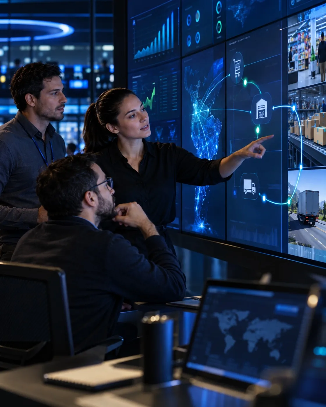 Equipo de tecnología analizando la observabilidad de una operación retail